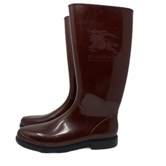 Burberry Shoes - 💰Firm - Burberry $320 Burgundy Rain Boots
